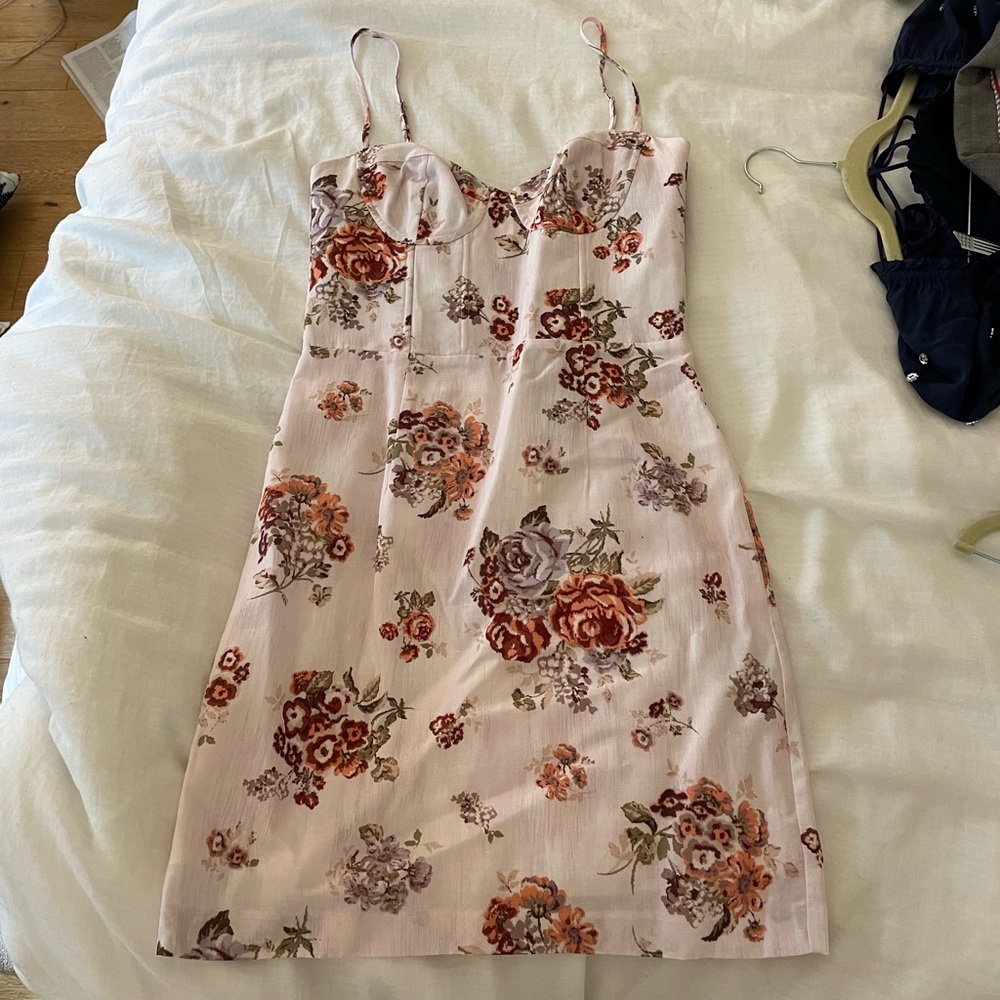 Brock Collection x H&M Pink Brocade Corset Dress Size Small NWT